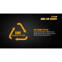 Dobíjecí baterie Fenix 18650 2600 mAh USB Li-ion