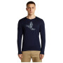 Чоловіча функціональна футболка Icebreaker Men Merino 200 Oasis LS Crewe SkiingYeti