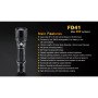 Set LED svítilna Fenix FD41 + 2600 mAh Aku s USB
