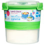 Box na potraviny Sistema Round Lunch Stack TO GO 965ml zelená