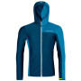 Чоловіча куртка Ortovox Fleece Light Grid Hooded Jacket синій
