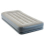 Надувний матрац Intex Twin Dura-Beam Pillow Rest сірий