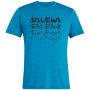 Pánské triko Salewa Puez Hybrid 2 Dry M S/S Tee modrá blue danube melange