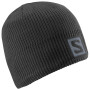 Шапка Salomon Logo Beanie чорний Black
