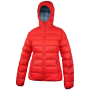 Жіноча пухова куртка Warmpeace Tacoma Lady червоний Hibiscus/Majolica Blue