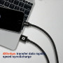 Кабель для зарядки і передачі даних Swissten Textile USB / Lightning 3 m