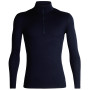 Pánské triko Icebreaker Mens 200 Oasis LS Half Zip tmavě modrá Midnight navy
