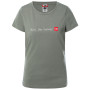 Жіноча футболка The North Face W S/S Neverstopexploring Tee сірий/зелений