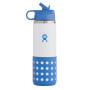 Дитяча пляшечка Hydro Flask Kids Wide Mouth 20 oz Straw Lid/Boot синій