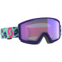 Лижна маска Scott Factor Pro Light Sensitive фіолетовий mint green/neon pink/light sensitive blue chrome