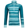 Жіноча функціональна футболка Ortovox W's 210 Supersoft Zip Neck синій