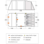 Сімейний намет Vango Lismore Air 450 Package