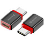 Адаптер Swissten Dataguard With Data Blocking USB-C (Male) / USB-C (Female)