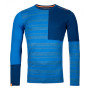 Чоловіча функціональна футболка Ortovox 185 Rock'N'Wool Long Sleeve синій