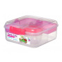 Obědový box Sistema Bento Cube To Go 1,25L růžová