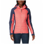 Жіноча зимова куртка Columbia Powder Lite™ Hybrid Hooded Jacket рожевий/синій