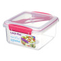 Svačinový box Sistema Lunch Plus To Go 1,2L růžová