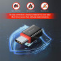 Адаптер Swissten Dataguard With Data Blocking USB-C (Male) / USB-C (Female)
