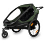 Візок для велосипеда Hamax Outback 2in1 зелений/чорний