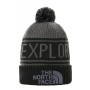 Шапка The North Face Retro Tnf Pom Beanie чорний/сірий VanadisGrey/TnfBlack