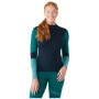 Жіноча функціональна футболка Smartwool W Intrknt Thrml Mrn Bl Colorbl 1/4 Zip