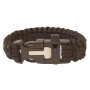Браслет Yate Paracord зі свистком і кременем чорний