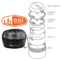 Набір посуду GSI Outdoors Glacier Stainless Base Camper Medium