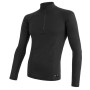 Чоловіча футболка Sensor DF Merino Wool dl.r. zip