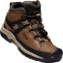 Dětské boty Keen Targhee MID WP Y hnědá dark earth/golden brown